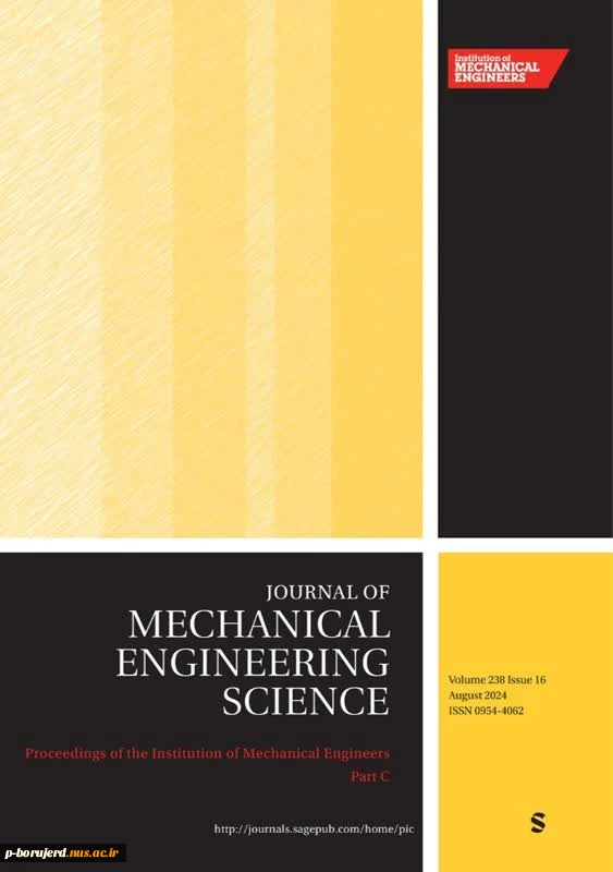چاپ مقاله پژوهشی ریاست دانشکده در مجله Mechanical Engineering Science 2