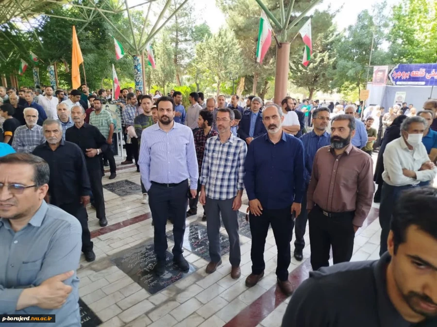 مراسم باشکوه تشییع پیکر مطهر پنج تن از شهدای والامقام حمله ددمنشانه و جنایتکارانه رژیم غاصب صهیونیستی  5
